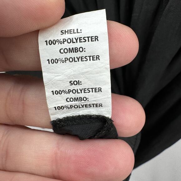 Ramy Brook Mannie Silky Drop Waist Dress Grommet Details Sz S* Black Grunge - Picture 10 of 14